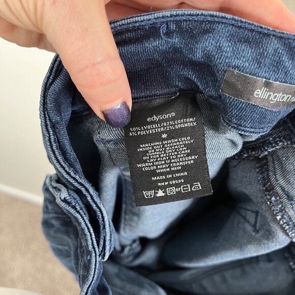 Edyson Womens Ellington Flare Blue Denim Jeans Size 27 S - Picture 10 of 14